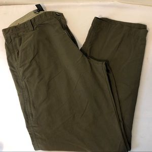 Men's REI 36x32 Travel Pants 6 Pocket Dark Olive